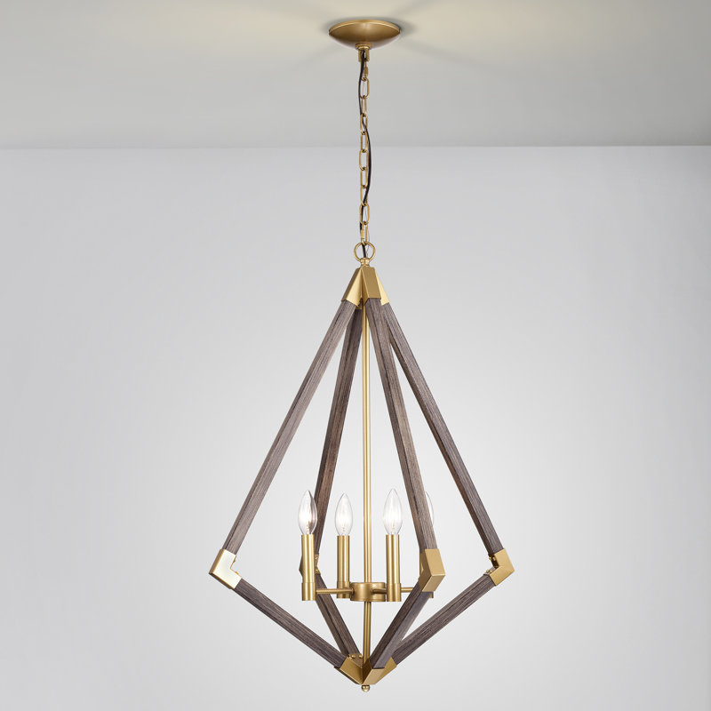 Lustre géométrique unique à 4 lumières Andreika