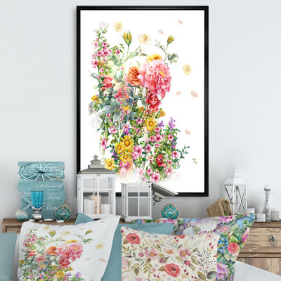 Elegant Botanical Summer Expression " Blooming Poppies III "