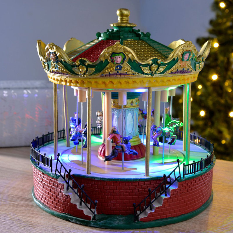 Pre-Lit LED Animated Carousel