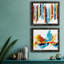 Captive Color I - ensemble de 2 peintures sur toile encadrées-17947673-17947679
