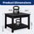 HDPE Double-Tier Patio Table Side Table-114223862