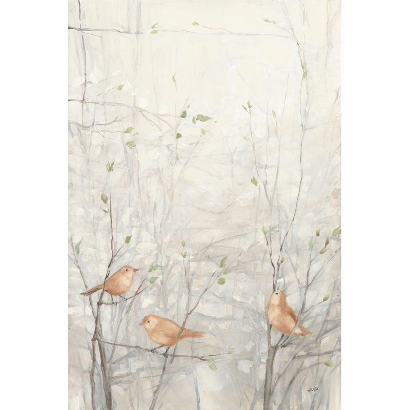 Oiseaux dans les arbres I brun, H 36 po x l 24 po