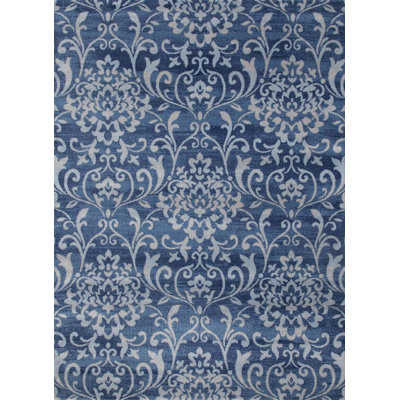 Tapis décoratif à motif floral Mathis