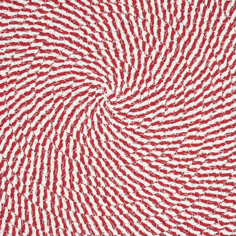 Napperon Stripes of Mint (ensemble de 4), Rouge