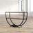 Austyn Blakes Rustic Industrial Style Antique Textured Finish Metal Distressed Wood Console Table
