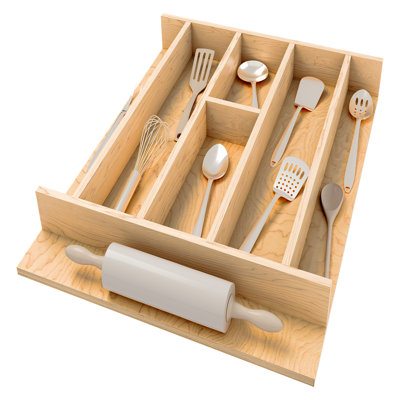 Rev-A-Shelf Natural Maple Right Size Utensil Drawer Insert