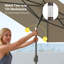 Donzel 120'' x 78'' Rectangular Tilt Market Umbrella-2108748718