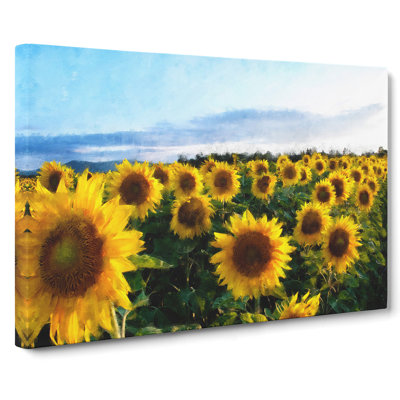 Sunflowers - Wrapped Canvas Print