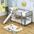 Holenice Kids Twin Over Twin Bunk Bed-670295355