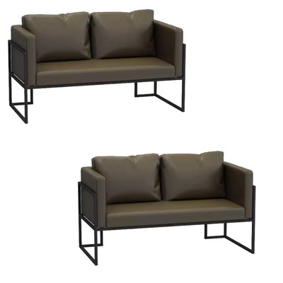 Banc rembourré en similicuir Lorilyn
