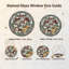 Panneau de vitrail Mushroom Mandala, H 12 po-1603477361