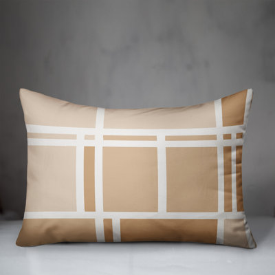 Geometric Outdoor Reversible Throw Pillow
