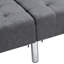 Canapé en lin pliant gris foncé pour un look compact et respirant-95085965-95085936