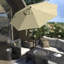 Parasol en bronze 11 pi avec manivelle en aluminium beige Pacifica-1548542991