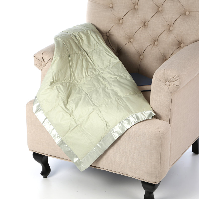  Jeté en coton synthétique, Très grand, Taillis de sauge