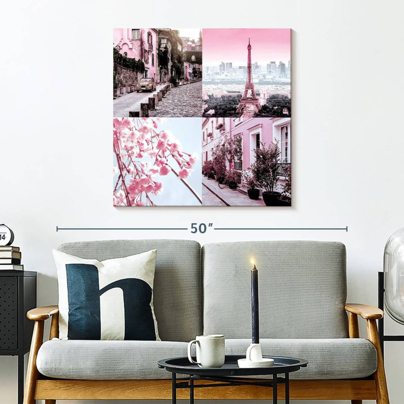 Sirci rose Paris Pop II, H 30 po x l 30 po