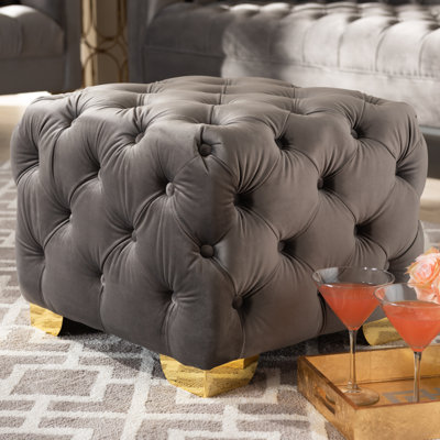 Kylin Velvet Ottoman