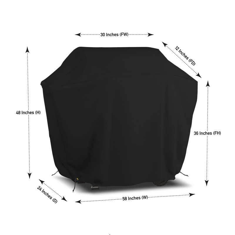 Blue Elephant 61cm D Grill Cover, 121.9cm H x 147.3cm W x 61cm D