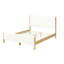 Structure de lit tapissier blanc moderne Modern