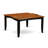 5 Piece Dining Set Includes a Square Dining Table with Butterfly Leaf and 4 Kitchen Chairs, 54x54 Inch, Black & Cherry-2073245413-2122533355-2122533353