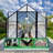 8x12 Ft Greenhouse For Outdoors, Polycarbonate Green House With Adjustable Roof Vent And Rain Gutter, Aluminum Large Walk-in Greenhouse With Quick Setup Structure For Outside Garden Backyard Patio