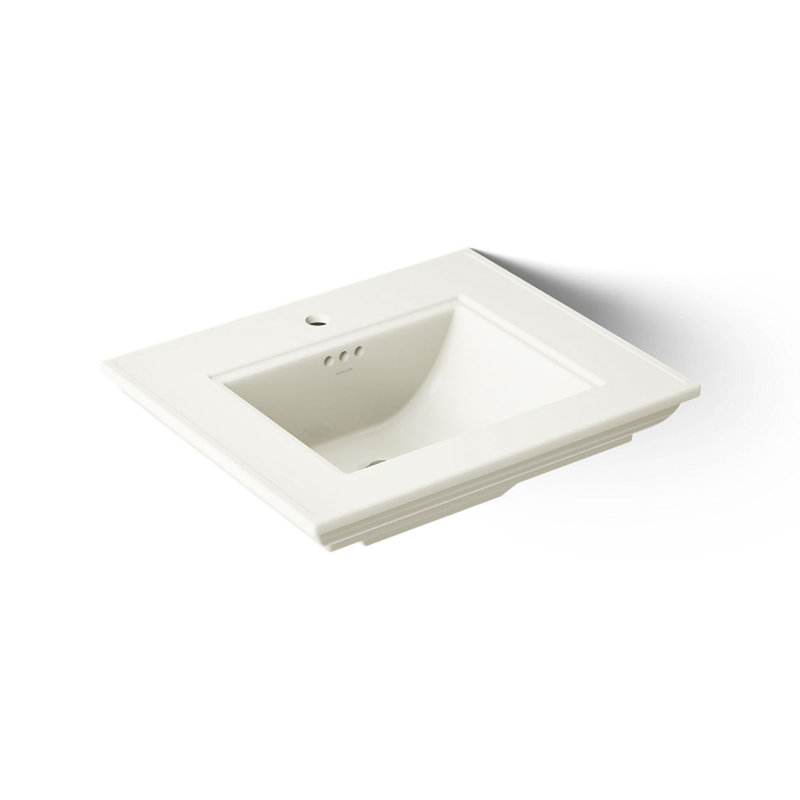 Memoirs® Stately 24" Console Bathroom Sink with Overflow, Biscuit, Single