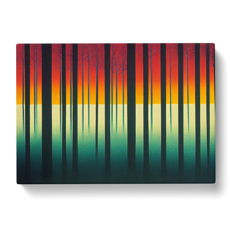 Sparkling Abstract Forest - Wrapped Canvas, 40cm H x 60cm W x 3cm D