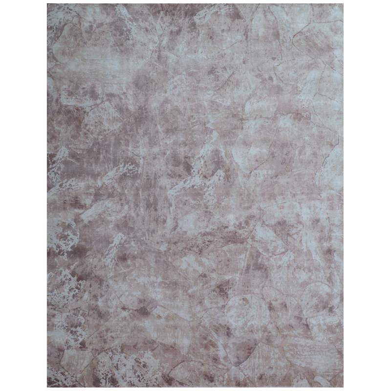 Cassina Abstract Area Rug in Pink, Rectangle 8' x 10'