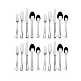 Mikasa Aster 20 Piece Flatware Set, Service For 4, 18/0 Stainless Steel