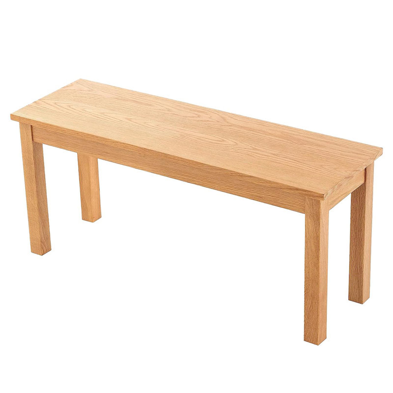 Solid Wood Bench, Light Oak