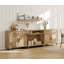 Buffet avec 2 tiroirs, 4 portes et 2 tablettes ouvertes Scarlett