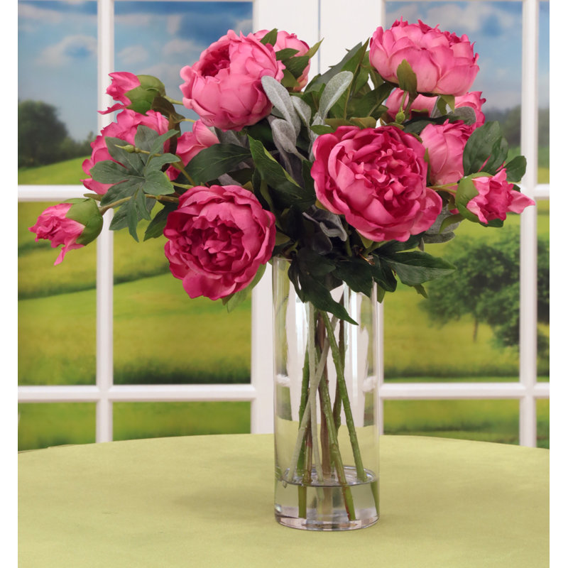 Luscious Peony Vase - 20 Inches, Pink