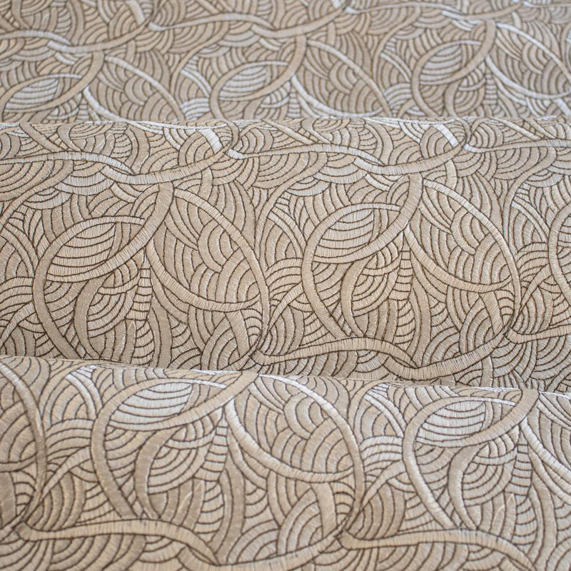 La Sirene Hand Woven Blanket, Soft Gold