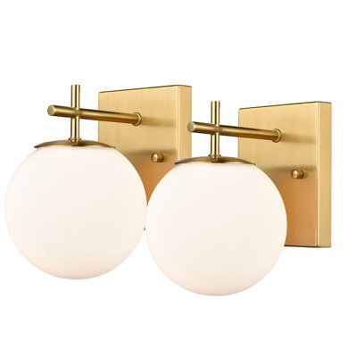 Globe Sconce Gold Finish (Set Of 2)
