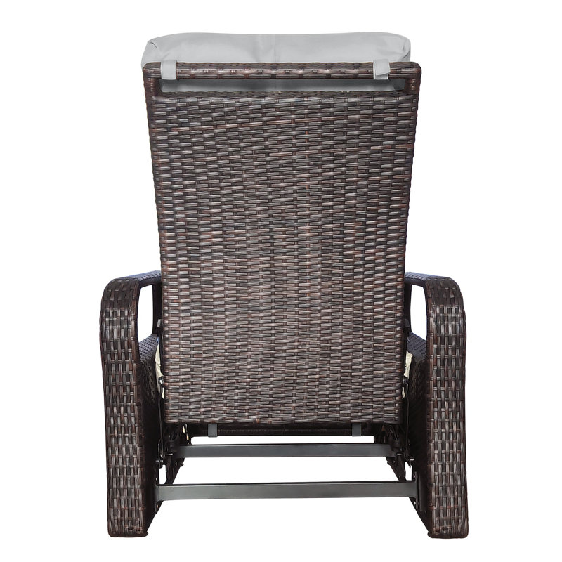 Fauteuil inclinable Luecke, Gris, Noir