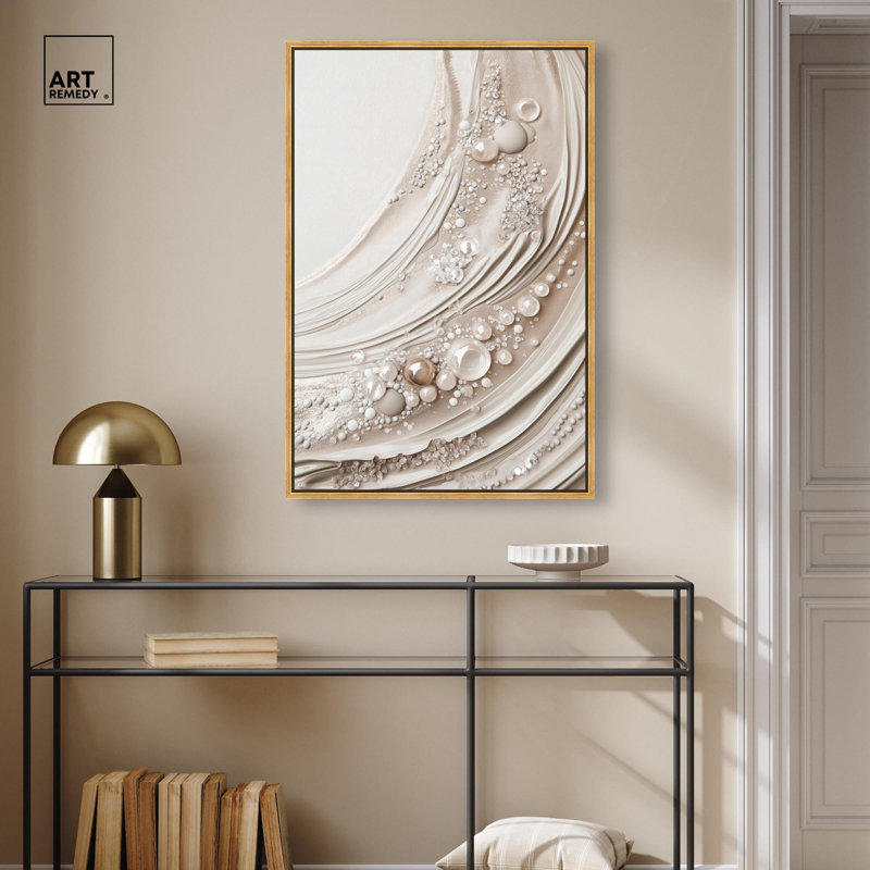 «Elegant Abstracts» par Art Remedy, H 37 po x l 25 po, Cadre doré