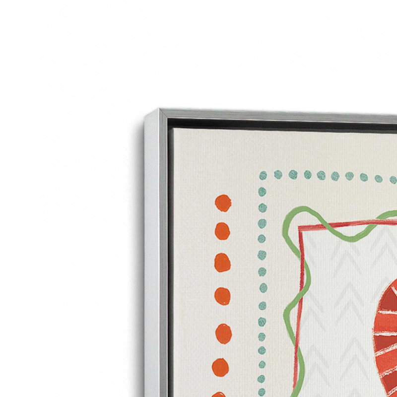 Cozy Winter Patchwork, ensemble de 2 impressions sur toile, Impression encadrée sans passe-partout, Chrome poli