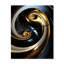 Horloge murale abstraite spirale abstraite-99636516