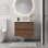 Armoire de salle de bain murale flottante 24 po moderne (armoire seulement)