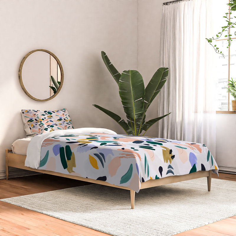 Marta Barragan Cotton Channel Abstract Comforter, Twin Comforter