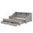 Transformable Daybed Frame Twin To King Size With Sleek Storage Bookcases-1612188227