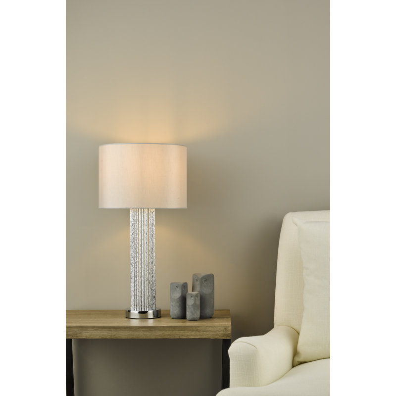 Ciaran Metal Table Lamp, Polished Chrome