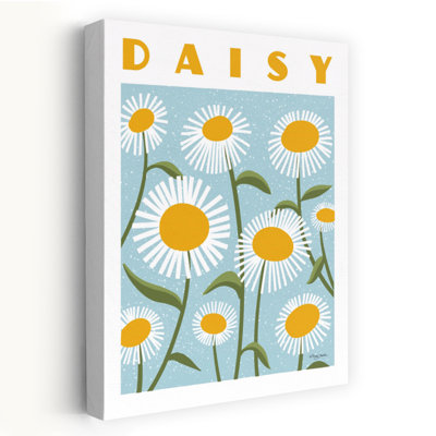 Daisy Poster Retro Abstract Daisy Flower Art Daisy Poster Retro Abstract Daisy Flower Art