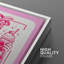 Rose, carte à jouer, art Pop Art figure, chambre d'enfant, impression sur toile encadrée-126031316-126031314