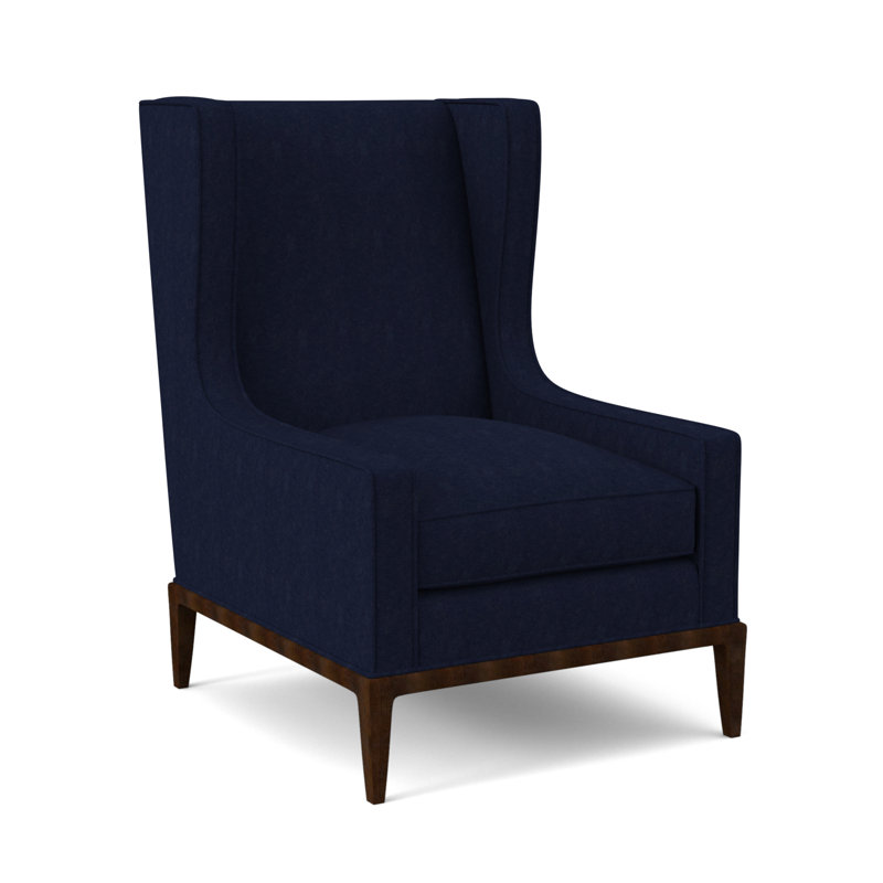 Fauteuil à oreilles 28 po Claxton, Noyer américain, Uniforme Margaret