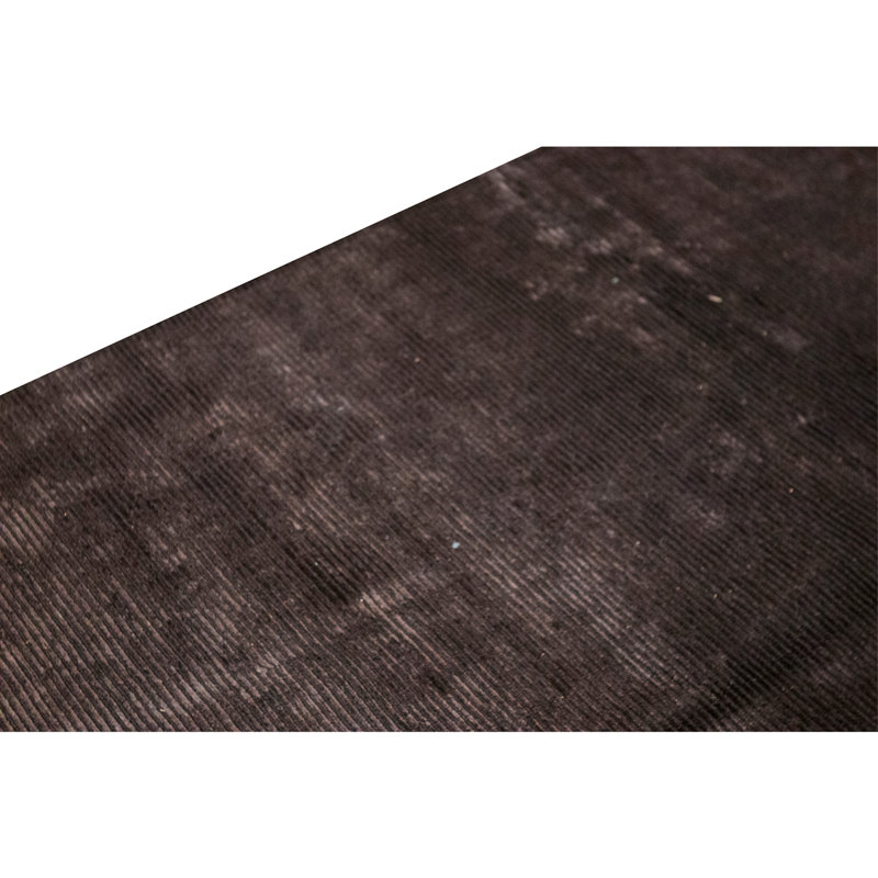 Hand Knotted Area Rug in Dark Brown