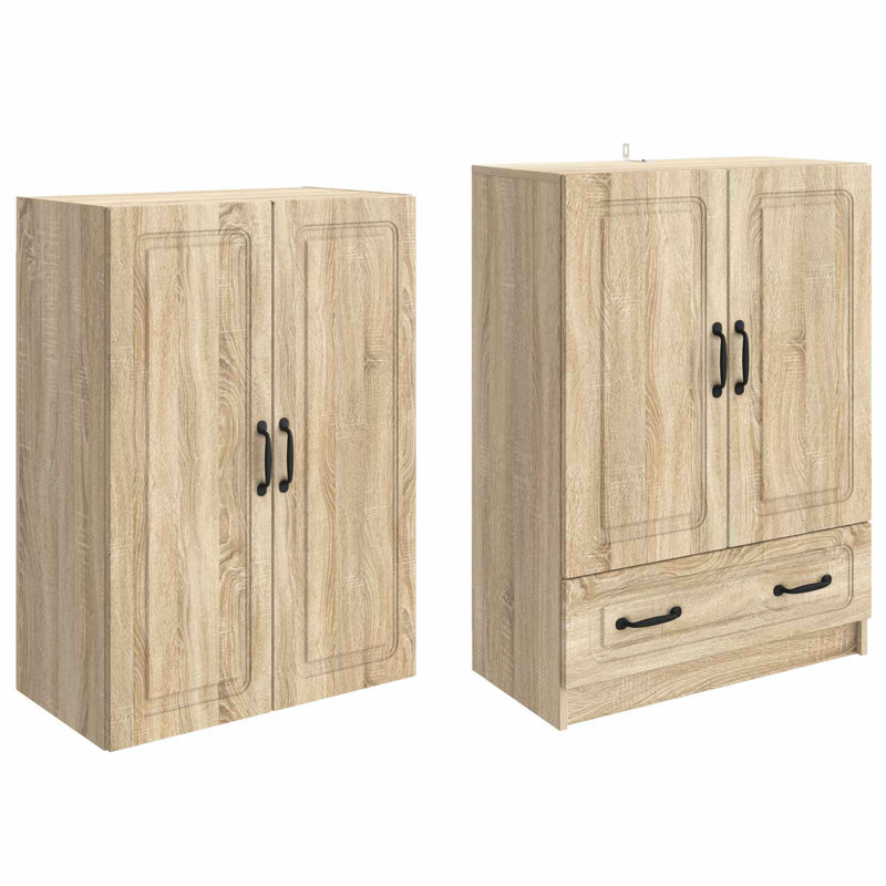 4 -Door 3 Storage Cabinet, Sonoma Oak