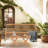 Moseley Rectangular Teak Solid Wood Yes Outdoor Side Table , 20 " W 20 " D