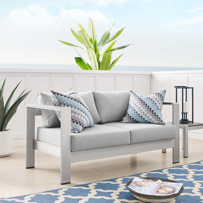 Causeuse d'extérieur Shore Sunbrella, gris