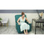 Fauteuil inclinable pivotant manuel Saidee, grand fauteuil inclinable, dossier haut, assise profonde-88557753